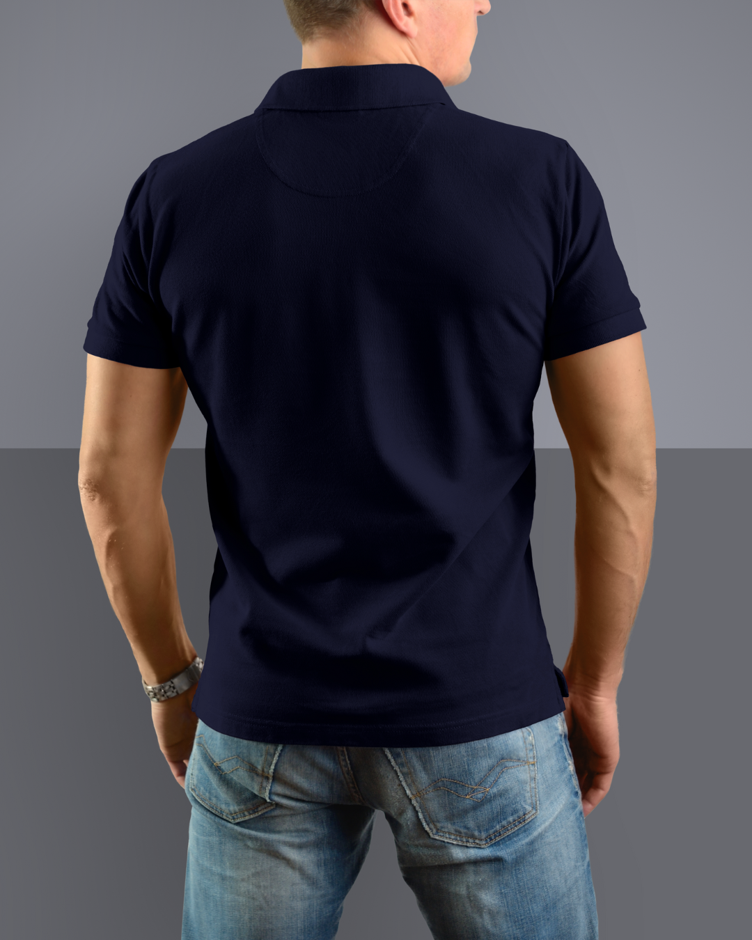 Navy Blue  Polo T shirt