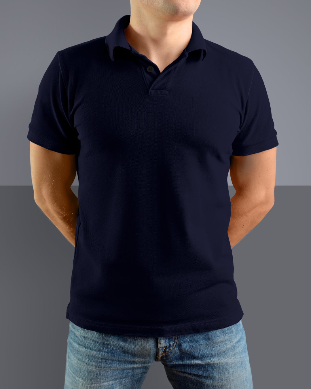 Navy Blue  Polo T shirt