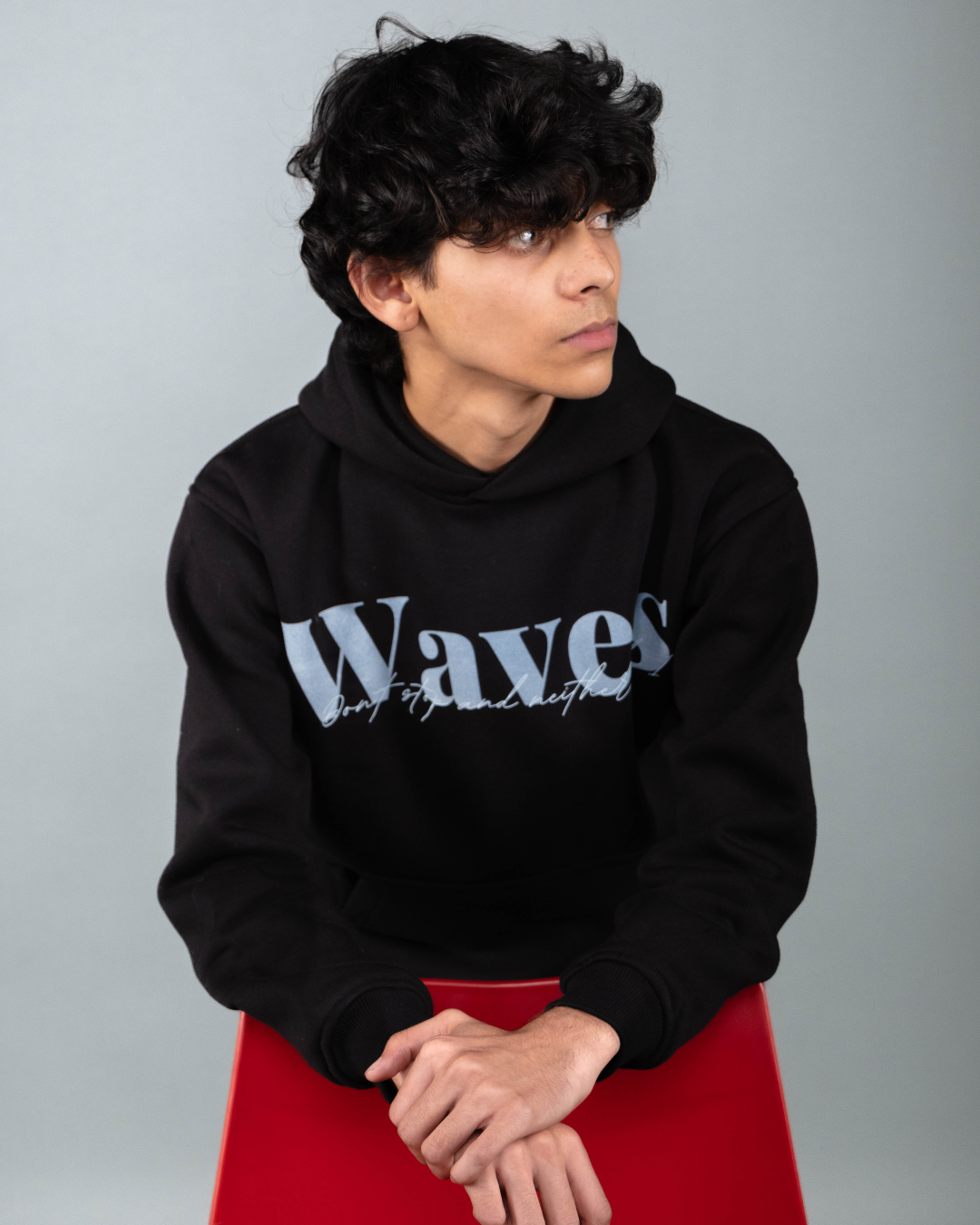 Waves Don't Stop and Neither Do I - Graphic Designed Hoodie