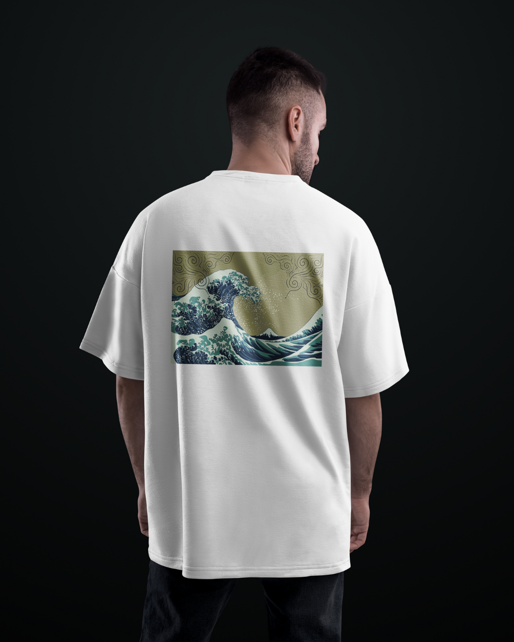 Waves Graphic Designed Oversized T shirts