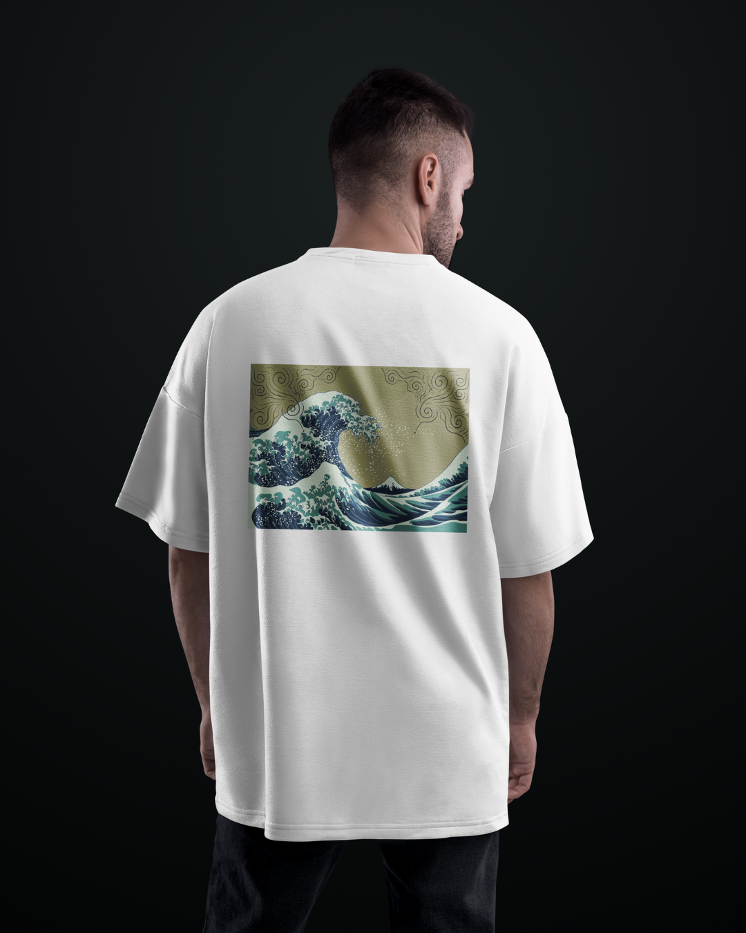 Waves Graphic Designed Oversized T shirts