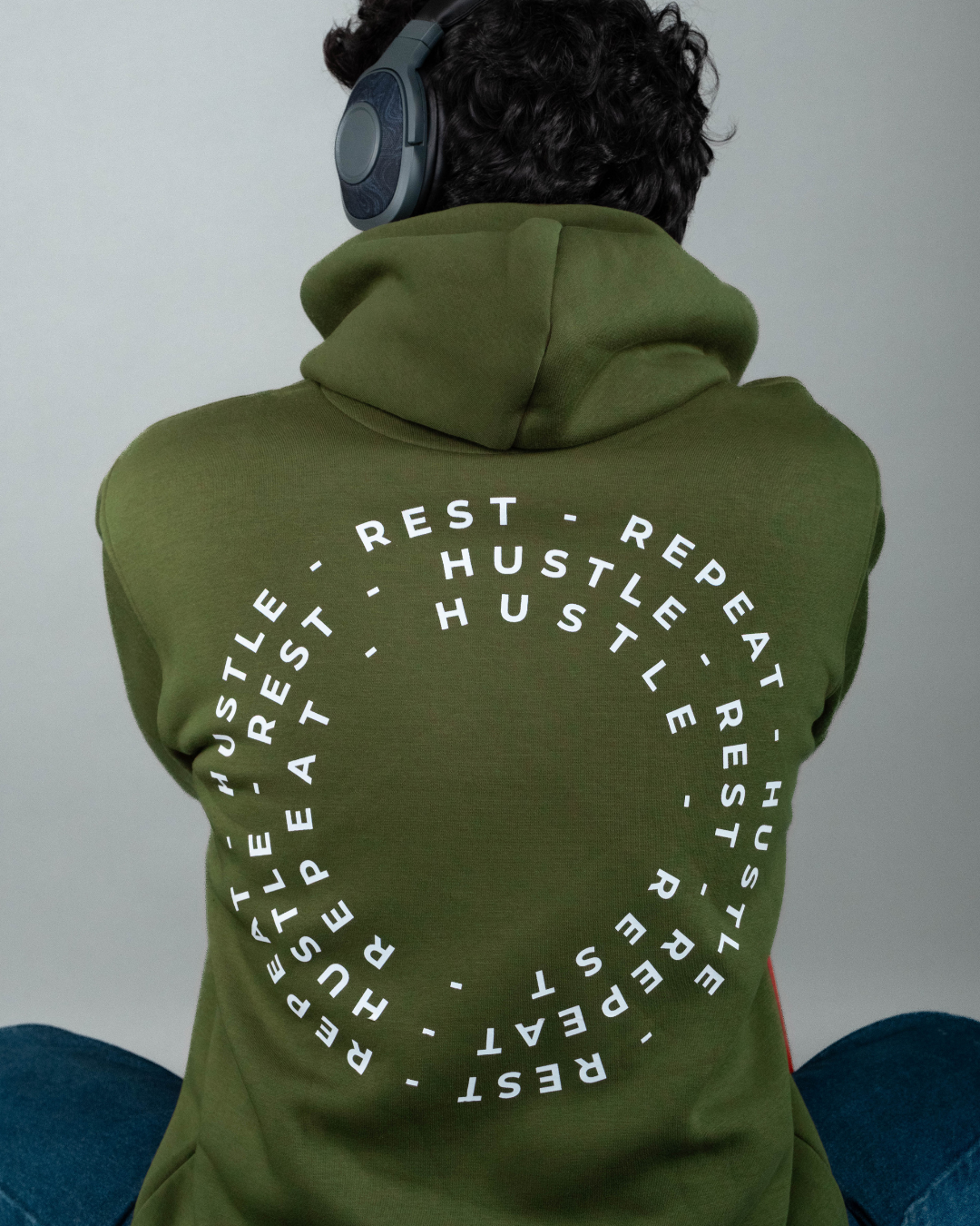 Hustle Rest Repeat - Graphic Designed Hoodie