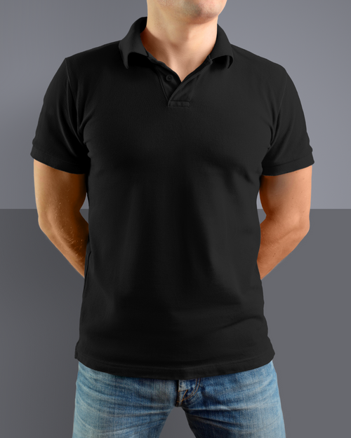 Black Polo T shirt
