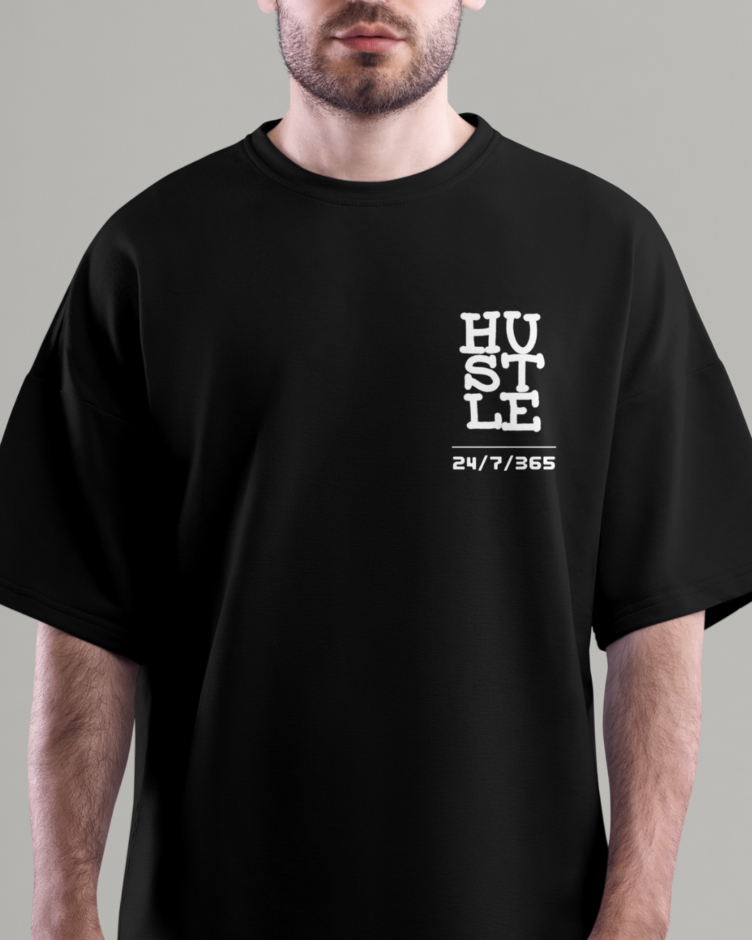 Hustle Harder  Graphic Designed Oversized T shirts