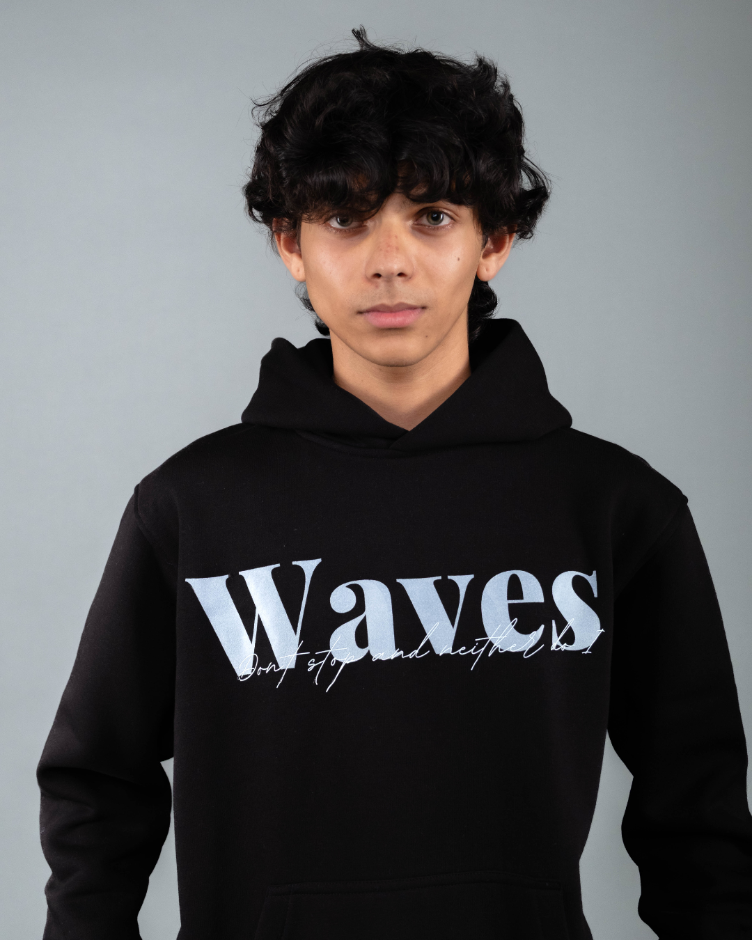 Waves Don't Stop and Neither Do I - Graphic Designed Hoodie