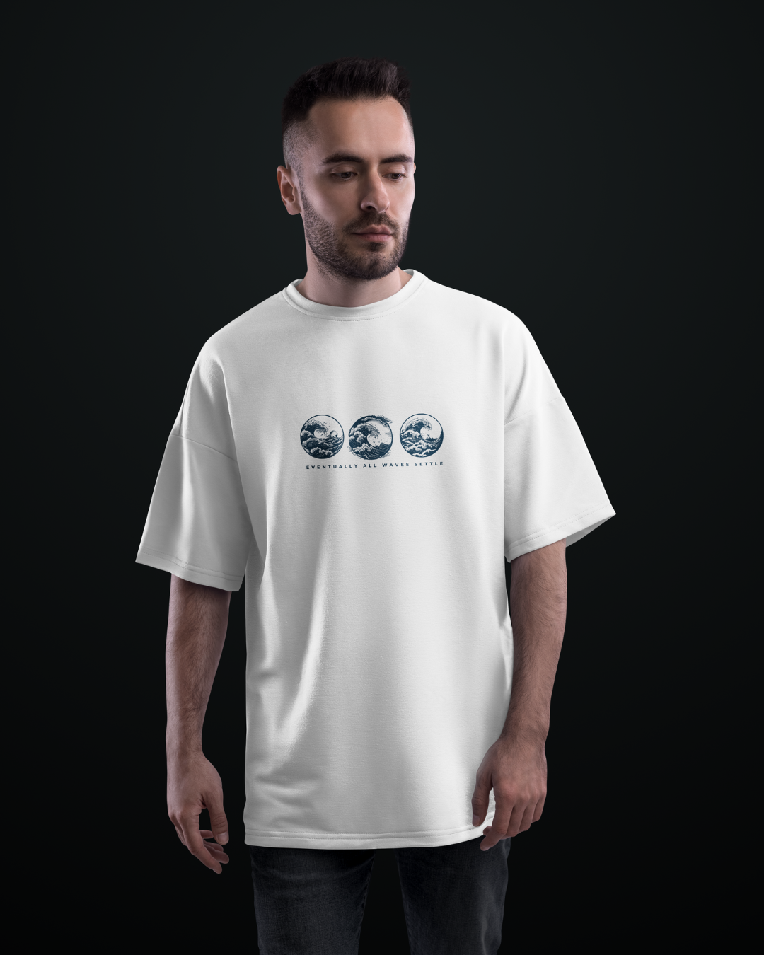 Waves Graphic Designed Oversized T shirts