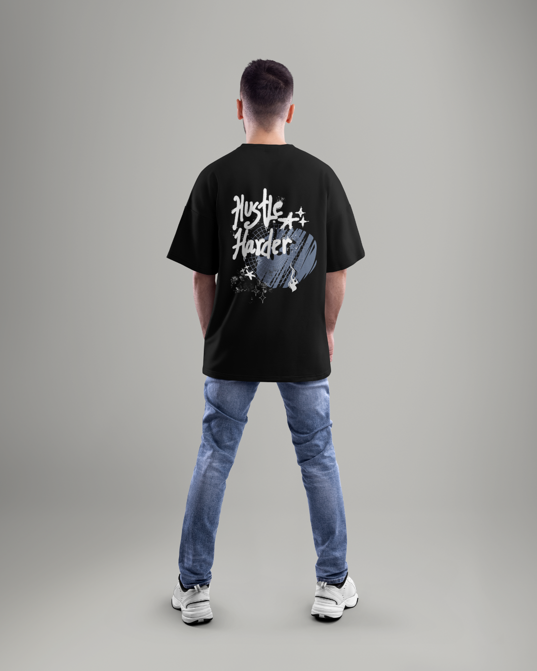 Hustle Harder  Graphic Designed Oversized T shirts