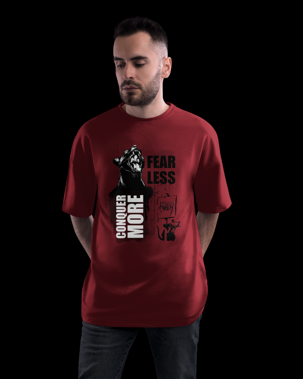 Fearless Graphic Designed Oversized T shirts