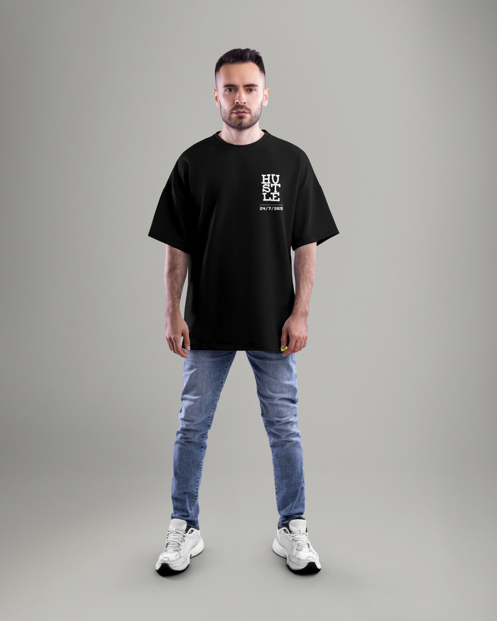 Hustle Harder  Graphic Designed Oversized T shirts
