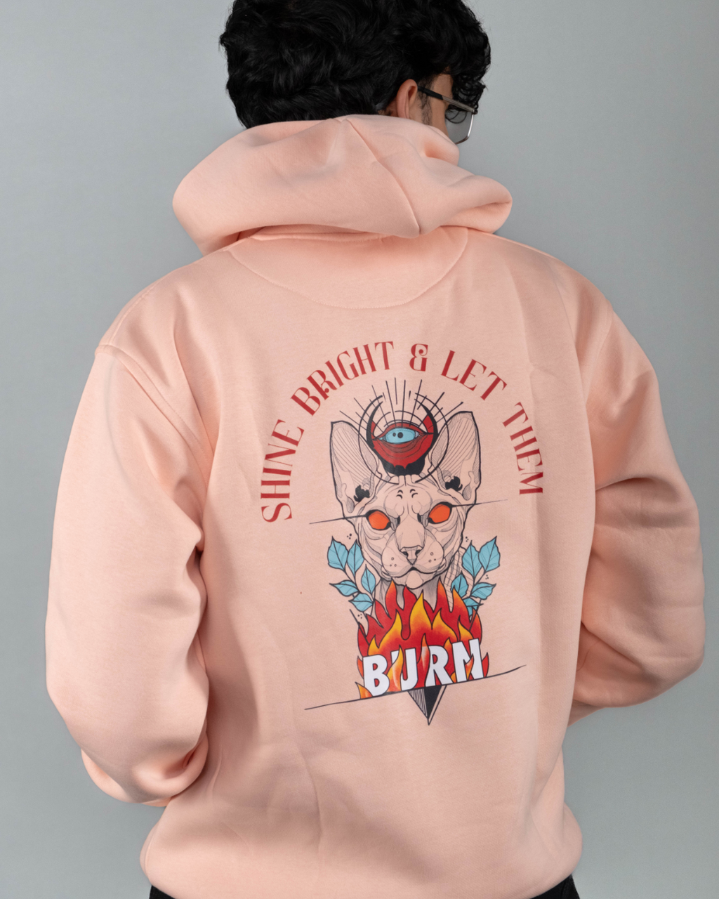 Shine Bright and let them Burn - Graphic Designed Hoodie