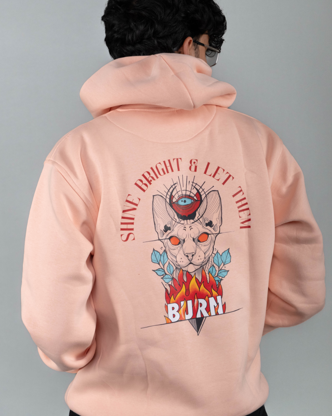 Shine Bright and let them Burn - Graphic Designed Hoodie