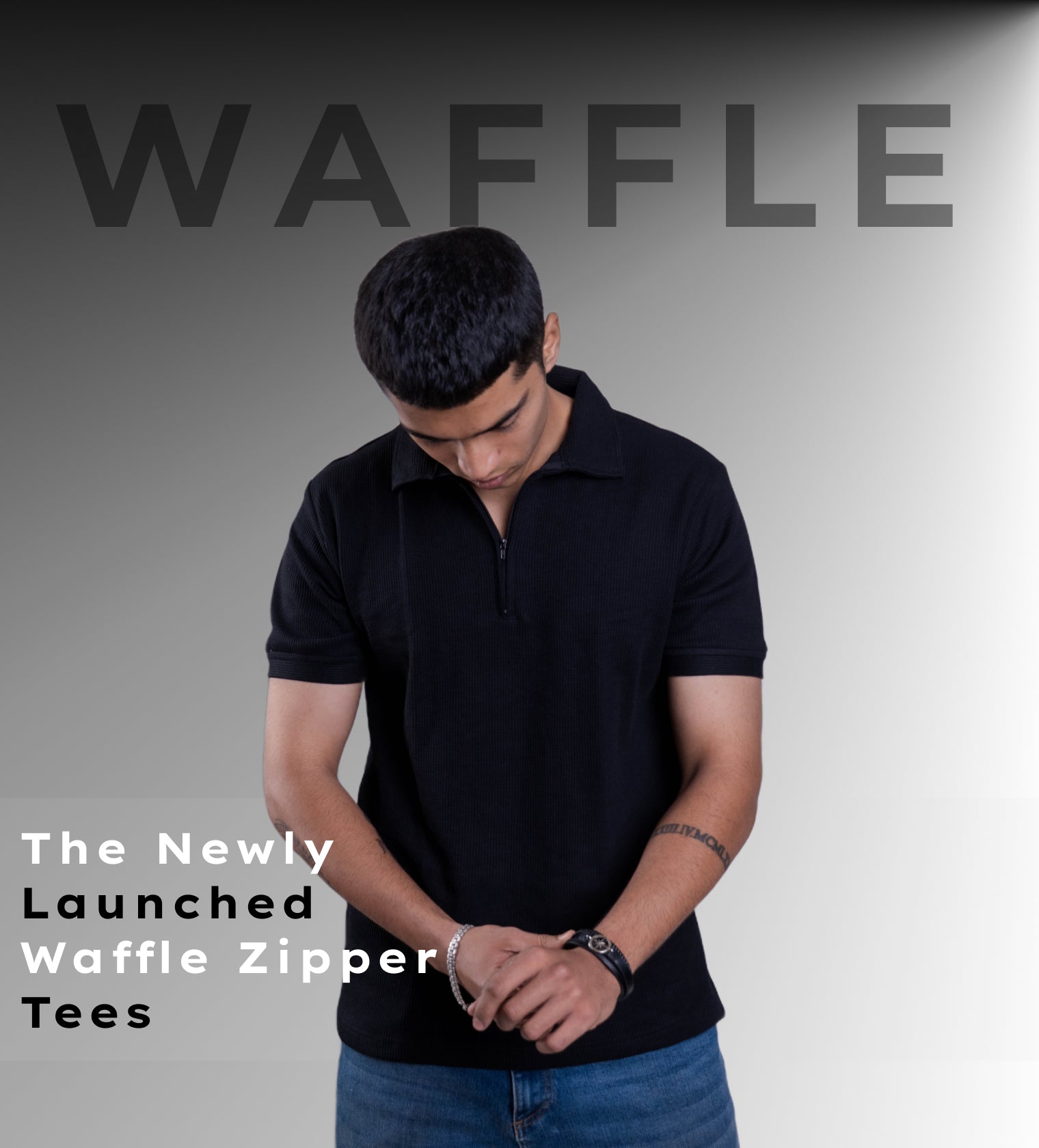 Waffle Polo T Shirts Banner