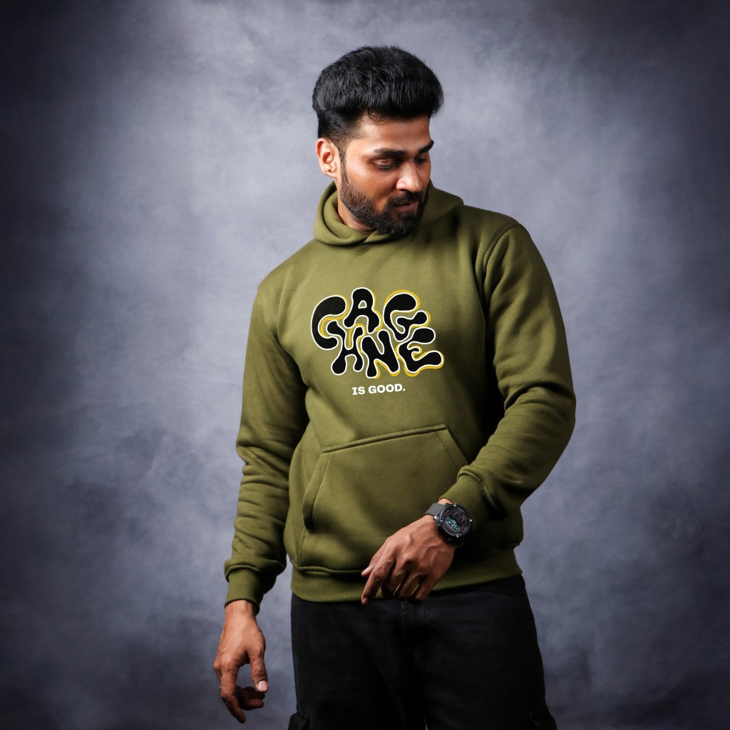 Change is Good - Olive Green Coloured Hoodie