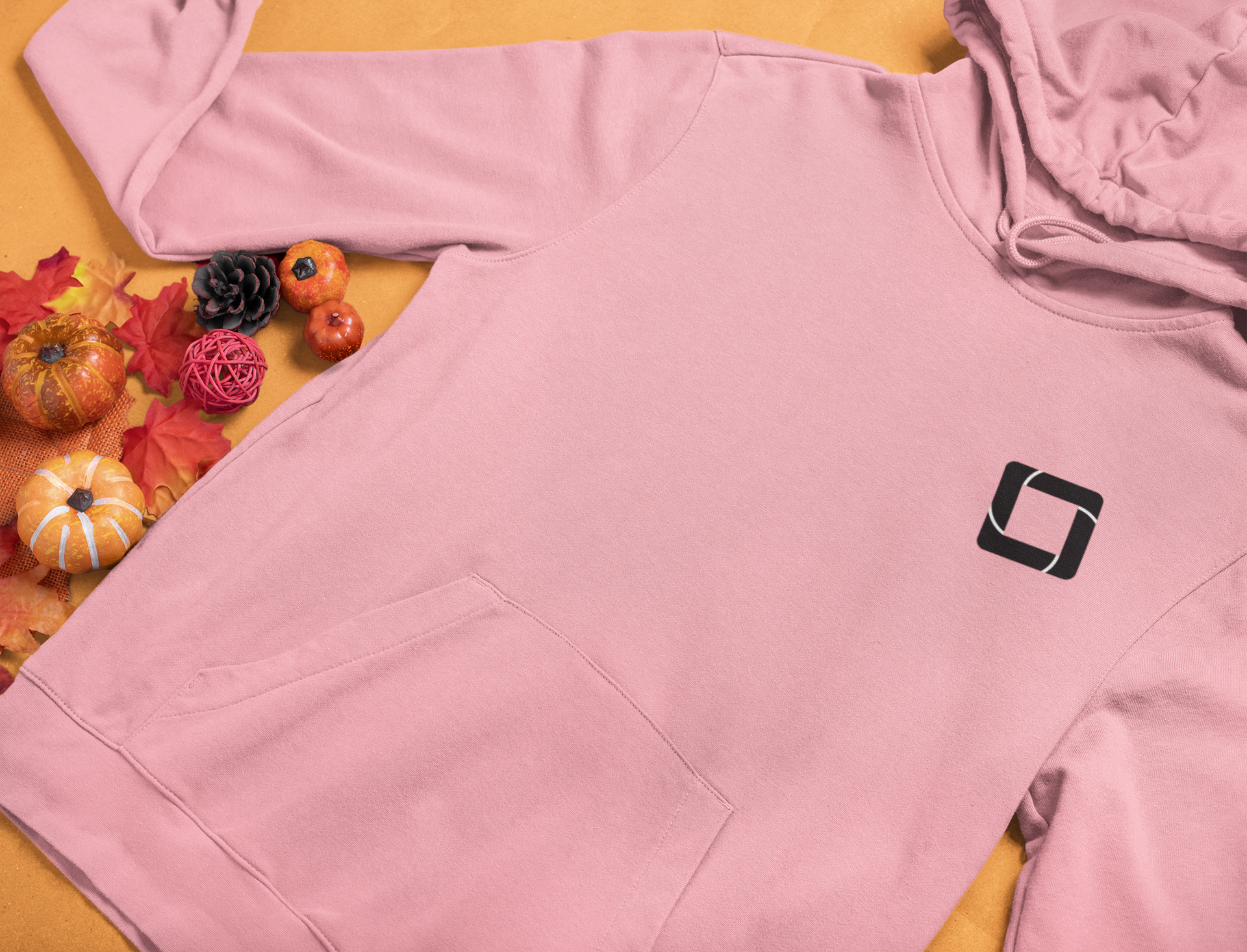 Plain - Peach Coloured Hoodie