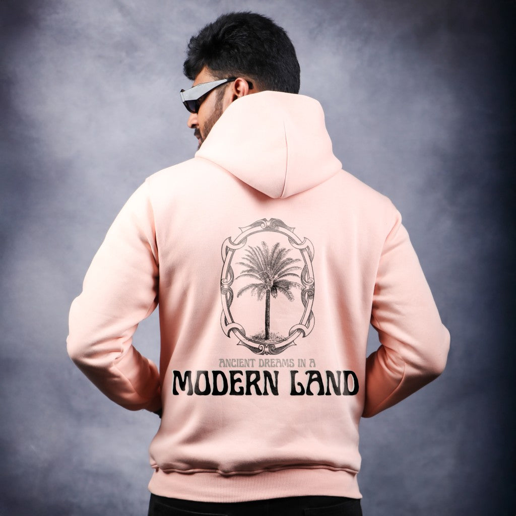 Ancient Dreams in the modern land  - Peach Coloured Hoodie