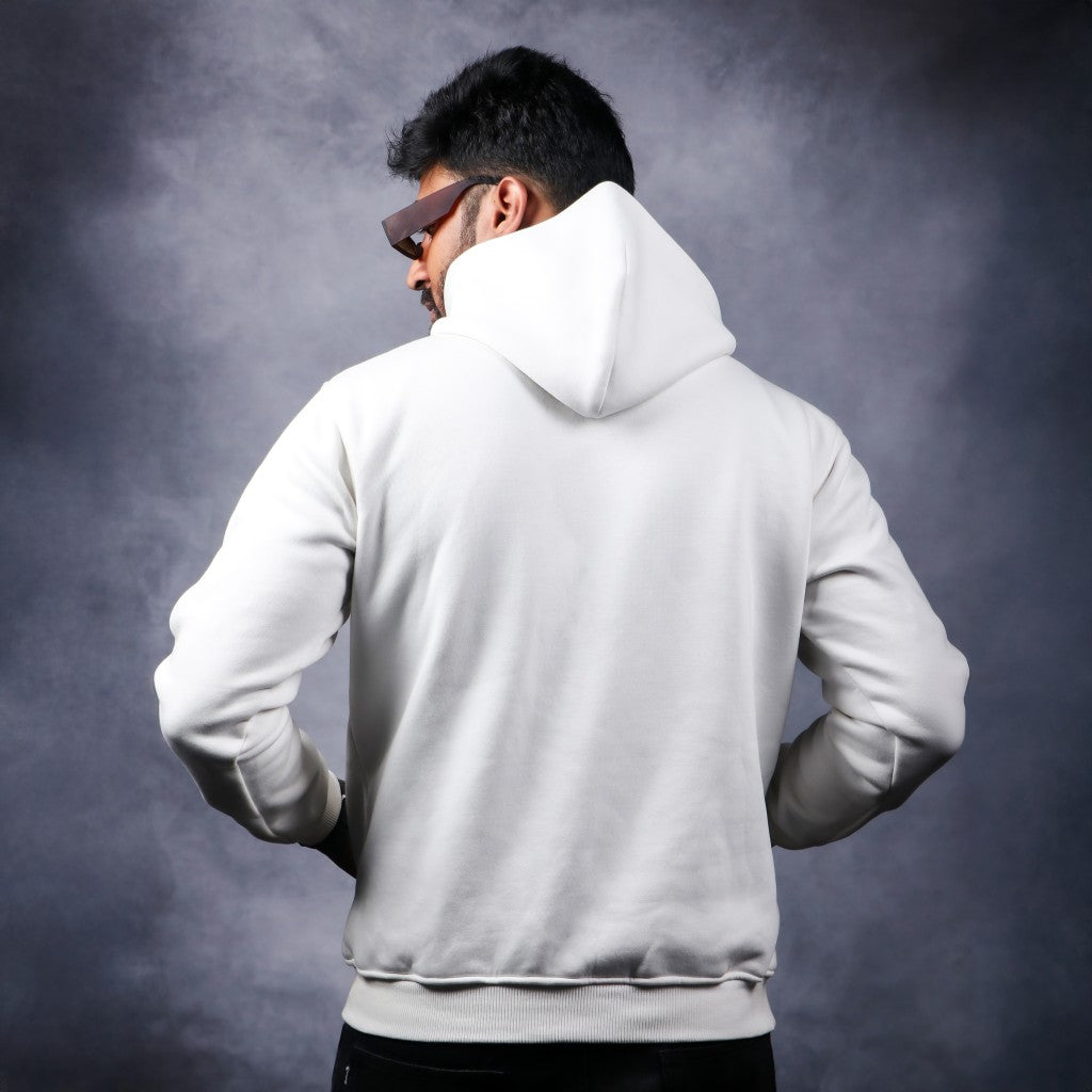 Plain - White Coloured Hoodie