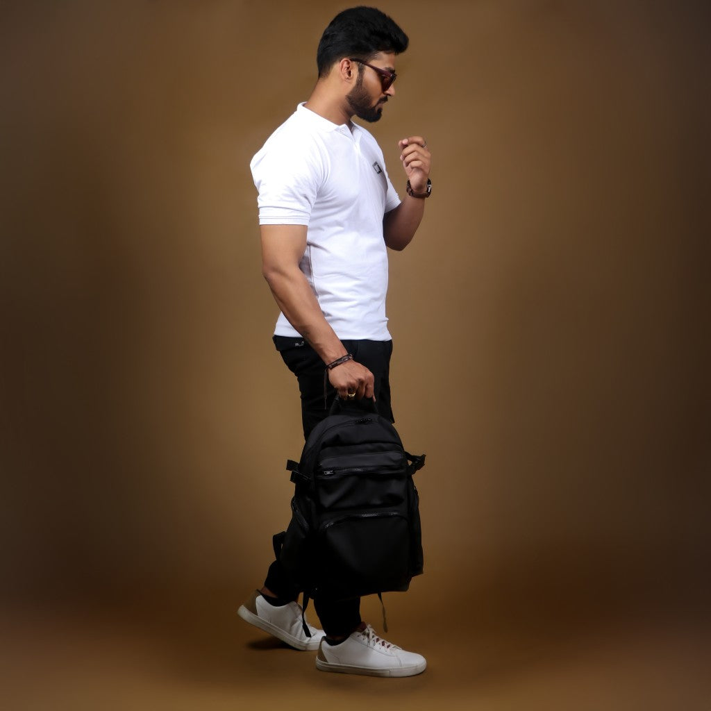 Plain - White Polo T-shirt